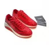 chanel running sports sneakers femmes chaussures red girl